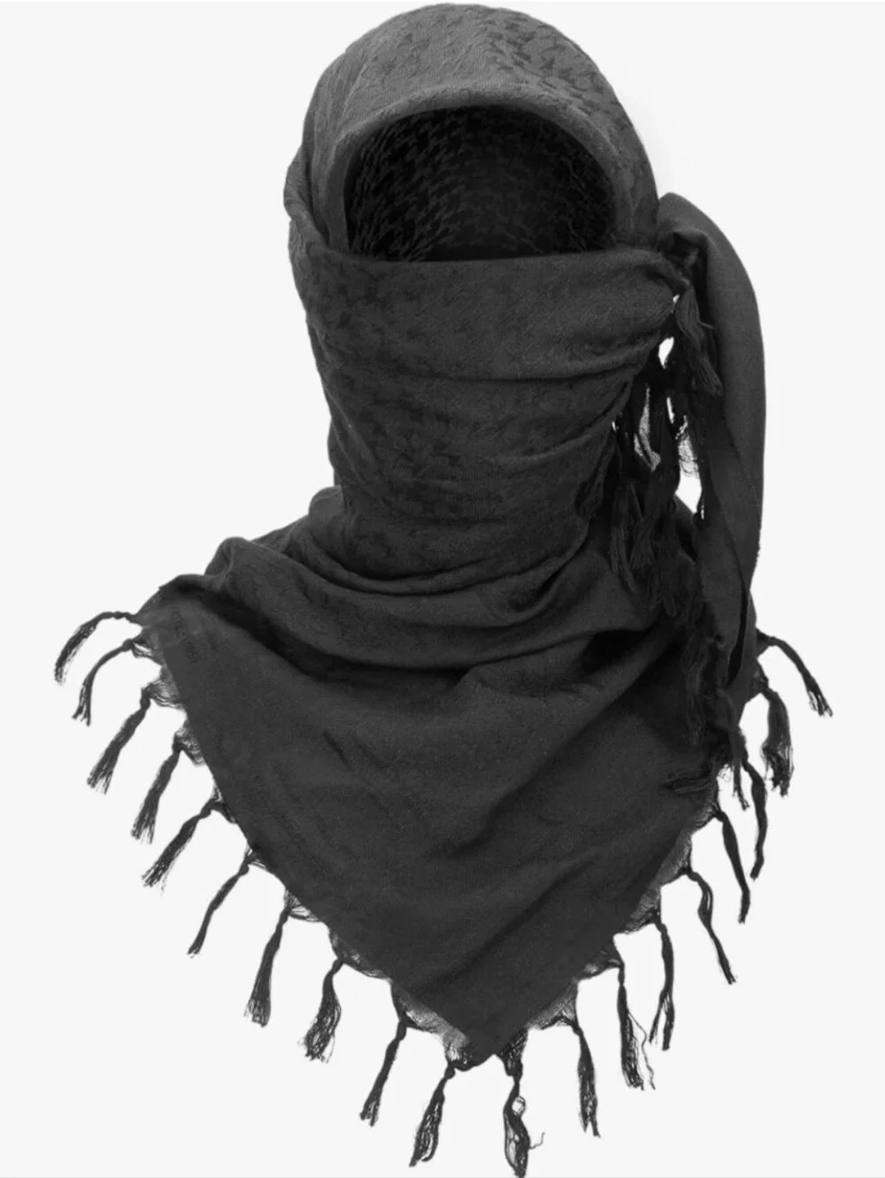 Men Military Shemagh Tactical Desert Scarf / 100% Cotton Keffiyeh Scarf Wrap